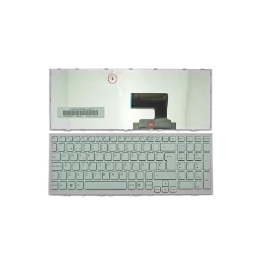 Teclado para portátil Sony Vaio VPC-EE Series Branco Aene7p00110