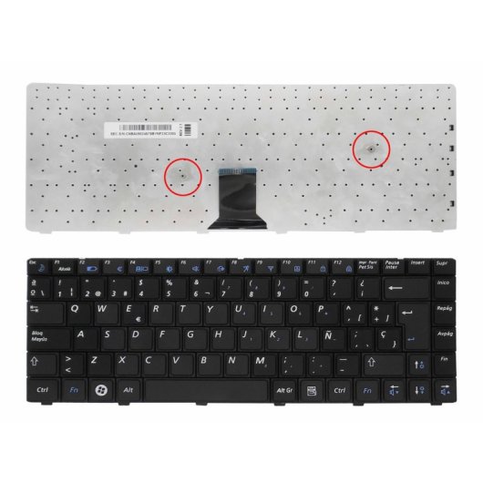 Teclado para portátil Samsung NP-R522 NP-R520 R520 R522 espanhol