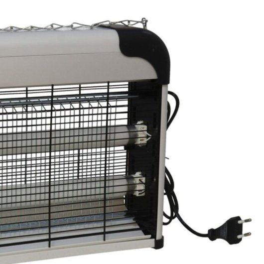 Lámpara Antimosquitos 20w Eléctrica Gris/negro