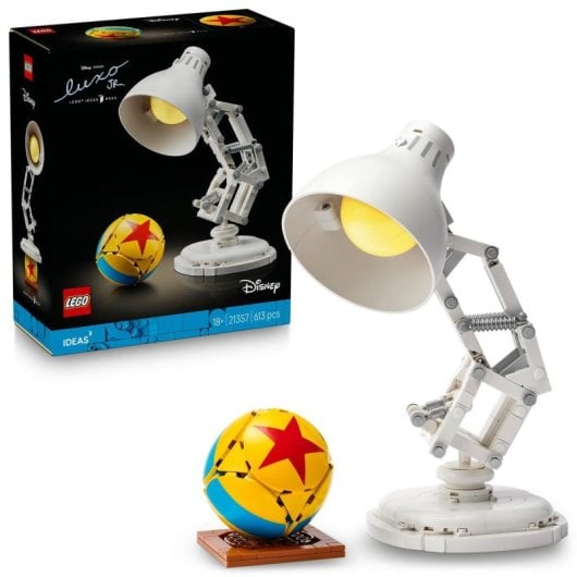 Conjunto de exposição articulada LEGO Ideas Disney Pixar Luxo Jr. com 613 peças para adultos