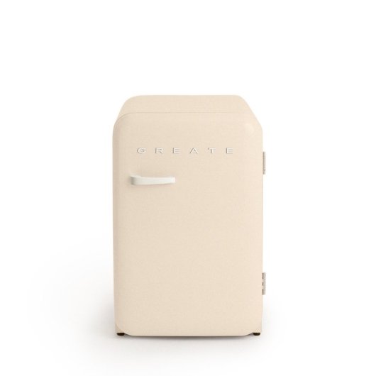 Frigorífico Create Una Puerta Mini  85cm 107L F Retro R600a Blanco