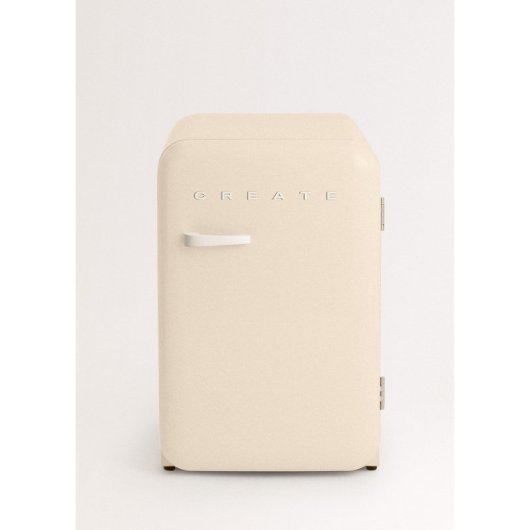 Frigorífico Create Una Puerta Mini  85cm 107L F Retro R600a Blanco