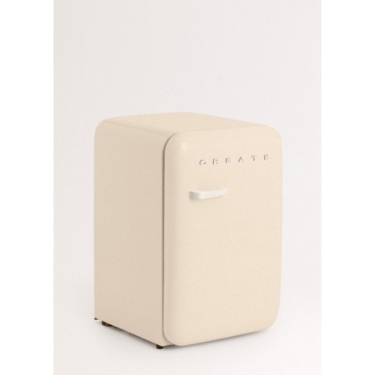 Frigorífico Create Una Puerta Mini  85cm 107L F Retro R600a Blanco
