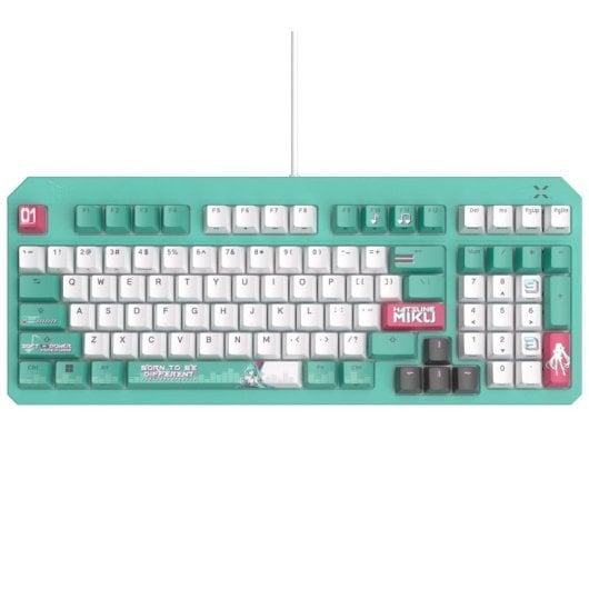 ASUS TUF GAMING K3 GEN II Hatsune Miku Teclado + Auriculares + Ratón P521 + Alfombrilla