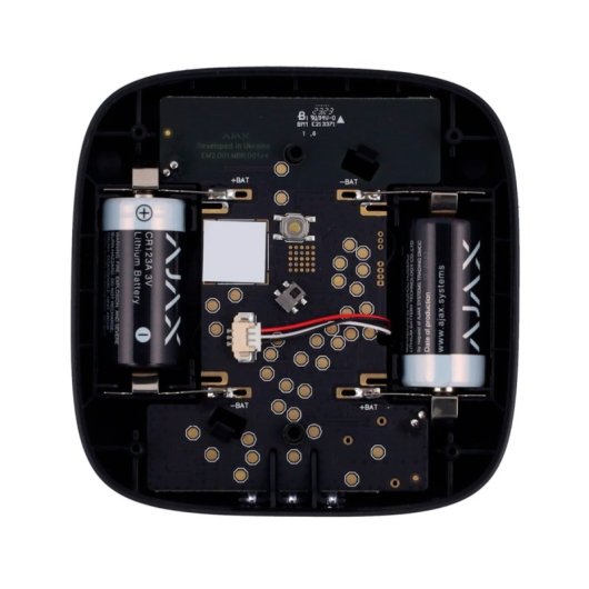 Détecteur de fumée/CO Ajax FireProtect 2 RB, sirène noire, capteur de CO 85 dB, batterie 7 ans