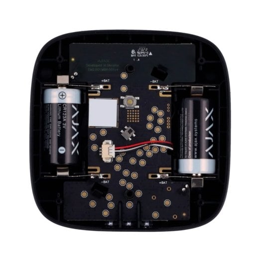 Détecteur de chaleur, de fumée et de CO Ajax FireProtect2 AJ-FIREPROTECT2-HC-RB-B, noir, piles remplaçables