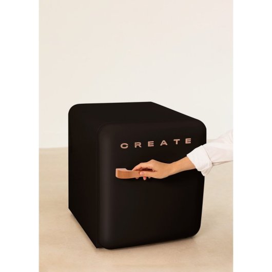 Frigorífico Create Vintage Mini 50cm 48L F Negro
