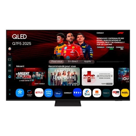 Samsung QLED TQ75Q7F5AUXXC 75? 4K Ultra HD Quantum Dot HDR Smart TV SolarCell Remote