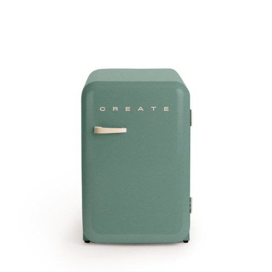 Frigorífico Create Una Puerta Mini Retro 85cm 107L R600a F Verde