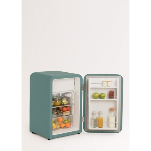 Frigorífico Create Una Puerta Mini Retro 85cm 107L R600a F Verde