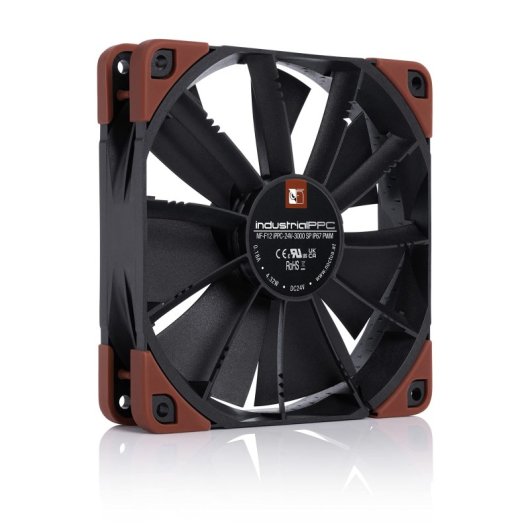 Ventilador suplementario Noctua NF-F12 industrialPPC-24V-3000 SP IP67 PWM 120mm 3000RPM sellado IP67