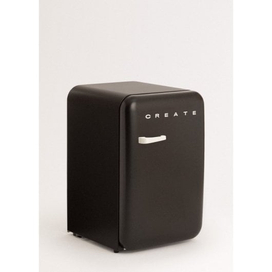 Frigorífico Create Mini Retro Bajo 92cm 107L R600a F Negro