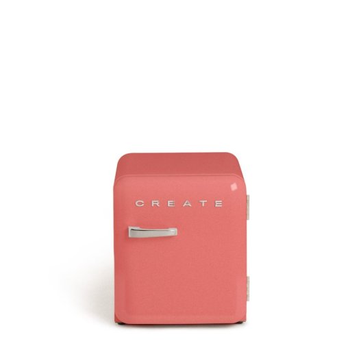 Frigorífico Create Retro Mini 50cm 48L R600a F Rosa