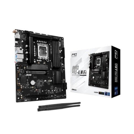 Asrock B860 Pro-A WiFi Motherboard ATX Intel LGA 1851 B860 WiFi 6E DDR5 M.2 2.5G LAN