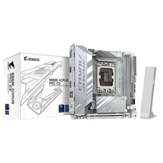 Gigabyte B860I AORUS PRO ICE Motherboard Mini-ITX B890 LGA1851 DDR5 USB4 Wi-Fi 7 VRM 8+1+2+1 Fases