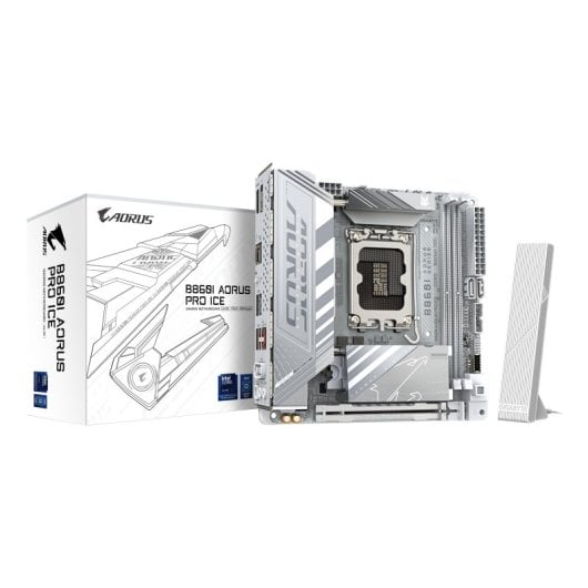 Gigabyte B860I AORUS PRO ICE Motherboard Mini-ITX B890 LGA1851 DDR5 USB4 Wi-Fi 7 VRM 8+1+2+1 Fases