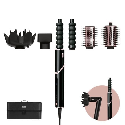 Rizador Shark 5 Accesorios 1650W Negro Ajuste Calor 3 Niveles Cable 2,5m