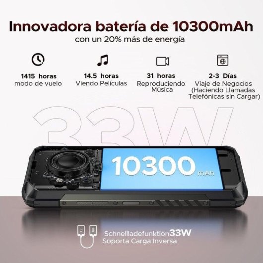 Doogee Blade 20 Play 5G 8GB 6.6" 256GB Noir Batterie Puissante