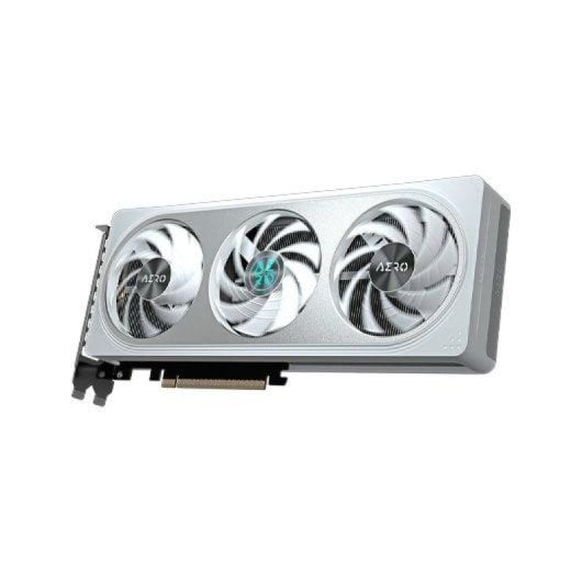 GIGABYTE RTX 5060 8 GB GDDR7 AERO OC Grafikkarte mit drei Lüftern, Weiß