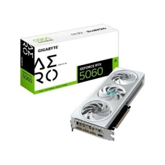 Carte Graphique Gigabyte RTX 5060 8GB GDDR7 AERO OC Reflex 2 RTX AI DLSS4