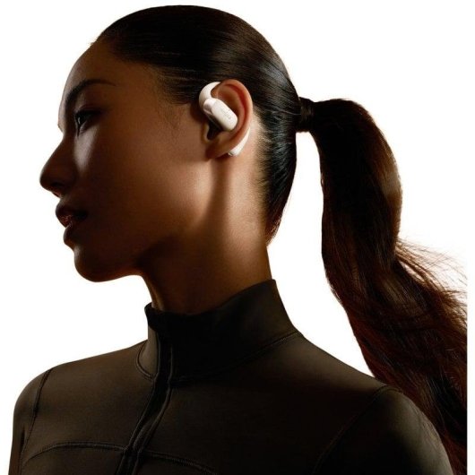 Auriculares Shokz OpenFit 2 inalámbricos Bluetooth con cancelación de ruido beige