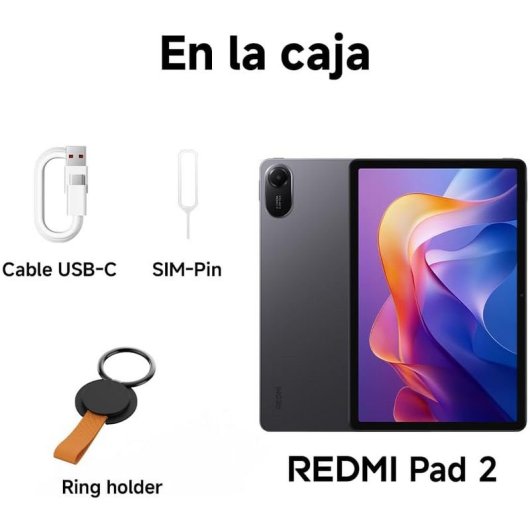 Tablet Xiaomi Redmi Pad 2 11" 4GB 128GB 4G HyperOS Gris Grafito