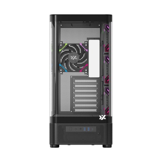 XYZ QUANTUM PRO Caixa ATX A-RGB com Vidro Curvo e Ecrã 6.2” Preta