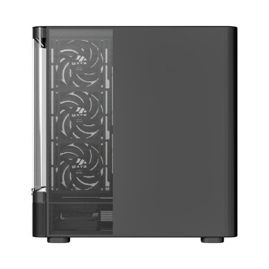 XYZ QUANTUM PRO Caixa ATX A-RGB com Vidro Curvo e Ecrã 6.2” Preta