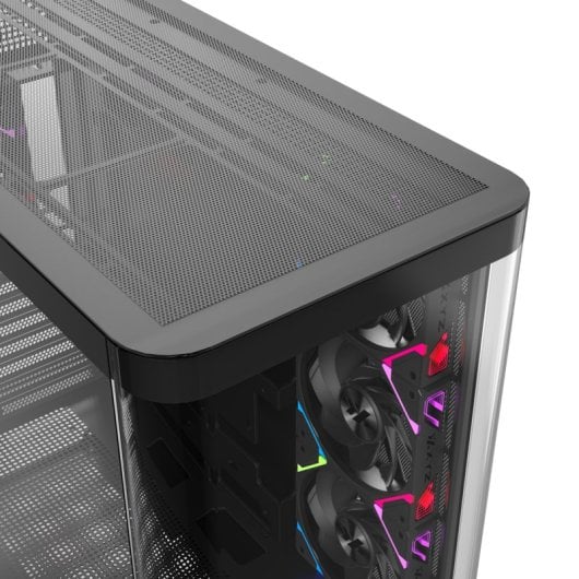 XYZ QUANTUM PRO Caixa ATX A-RGB com Vidro Curvo e Ecrã 6.2” Preta