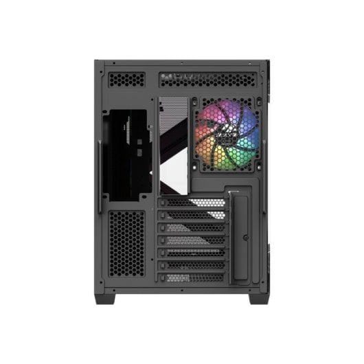 Boîtier ATX XYZ QUBEX en verre trempé ARGB USB-C à mailles cubiques, noir/blanc