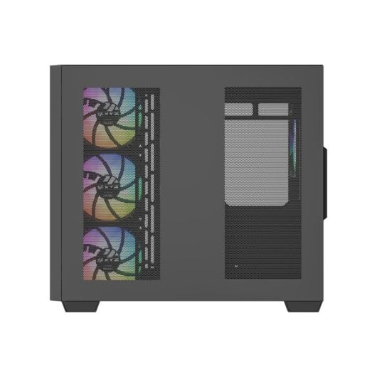 Boîtier ATX XYZ QUBEX en verre trempé ARGB USB-C à mailles cubiques, noir/blanc