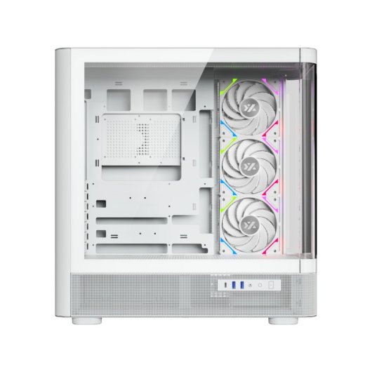 XYZ Quantum Tower Double Curved Glass 4xVortex A-RGB ATX/420mm Liquid USB-C Noir/Blanc
