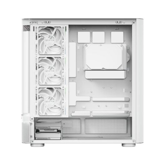XYZ Quantum Tower Double Curved Glass 4xVortex A-RGB ATX/420mm Liquid USB-C Noir/Blanc
