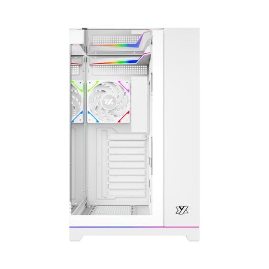 Boîtier PC gaming XYZ Tesseract Crystal 3D/4x Vortex A-RGB/ATX/USB-C/Noir
