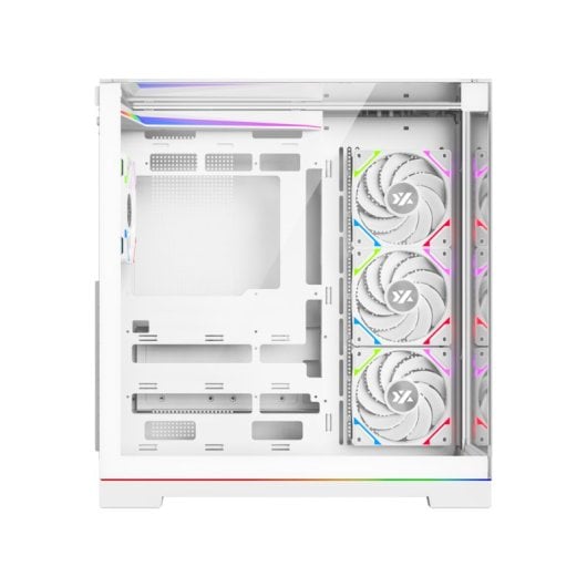 Boîtier PC gaming XYZ Tesseract Crystal 3D/4x Vortex A-RGB/ATX/USB-C/Noir