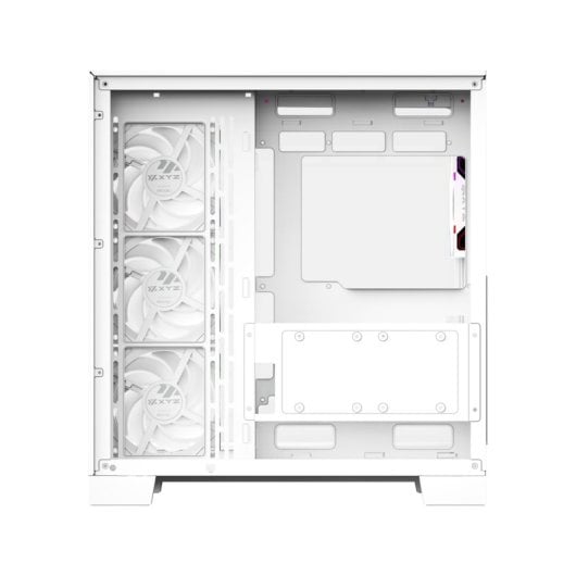 Boîtier PC gaming XYZ Tesseract Crystal 3D/4x Vortex A-RGB/ATX/USB-C/Noir