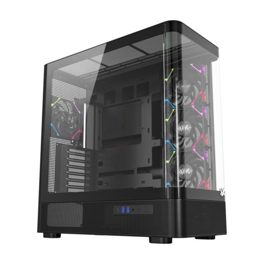 Châssis XYZ Quantum 4 ventilateurs A-RGB Verre incurvé ATX/MATX/MITX USB-C Panoramique