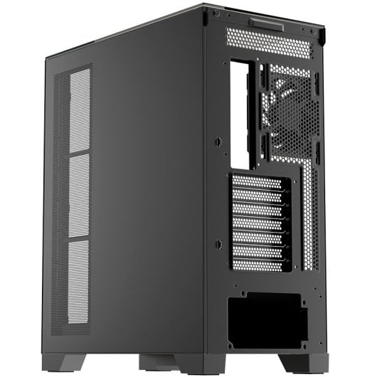 Boîtier de jeu panoramique ATX XYZ Trifecta en verre trempé, 2x VORTEX A-RGB USB-C