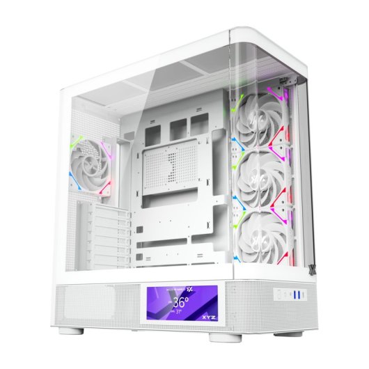 Torre PC XYZ Quantum Pro Pantalla 6.2” Cristal Curvo 4xA-RGB ATX/Micro-ATX/Mini-ITX