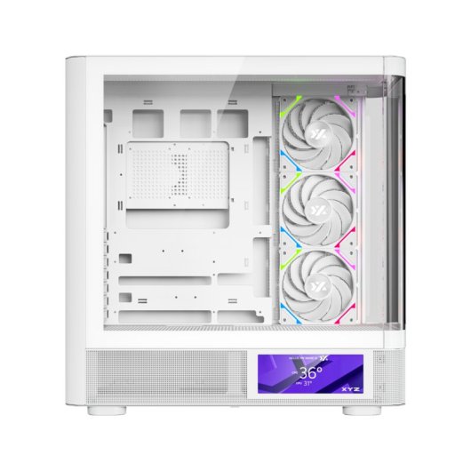 Torre PC XYZ Quantum Pro Pantalla 6.2” Cristal Curvo 4xA-RGB ATX/Micro-ATX/Mini-ITX