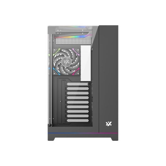 Caja Gaming XYZ Tesseract 4 Ventiladores A-RGB/3 Vidrios Templados/ATX/Panel Ultra Panorámico