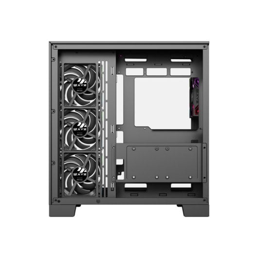 Caja Gaming XYZ Tesseract 4 Ventiladores A-RGB/3 Vidrios Templados/ATX/Panel Ultra Panorámico