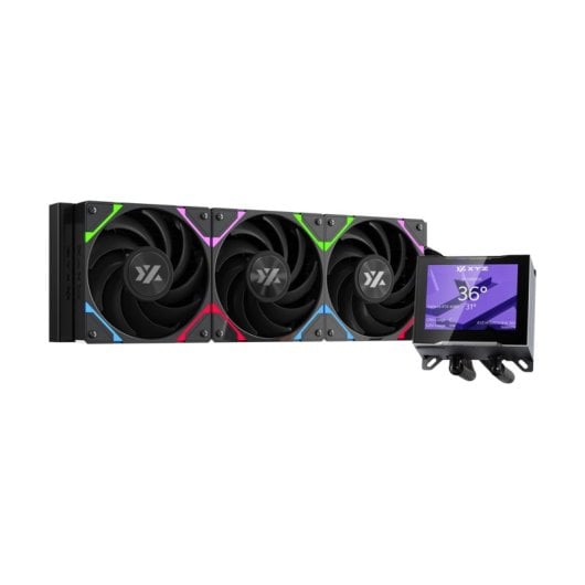 Refrigeración Líquida XYZ HYDROVIEW 360mm 3 Ventiladores ARGB LCD Personalizable