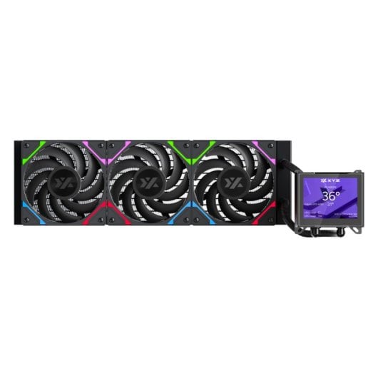 Refrigeración Líquida XYZ HYDROVIEW 360mm 3 Ventiladores ARGB LCD Personalizable