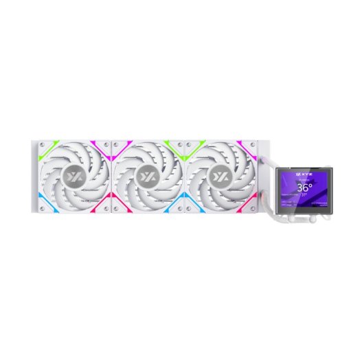 Refrigeración Líquida XYZ HYDROVIEW AIO 360mm 3 Ventiladores Pantalla LCD ARGB