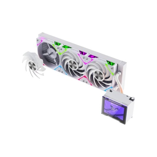 Refrigeración Líquida XYZ HYDROVIEW AIO 360mm 3 Ventiladores Pantalla LCD ARGB