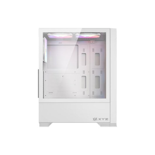 XYZ AIRONE 300 X Tour Mesh 6x120mm ARGB Verre Trempé ATX/USB-C Noir/Blanc