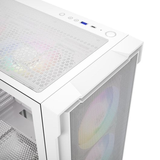 XYZ AIRONE 300 X Tour Mesh 6x120mm ARGB Verre Trempé ATX/USB-C Noir/Blanc