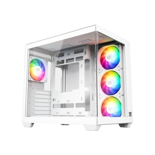 Chasis Gaming XYZ Tesseract X ATX Vidrio Templado 7 Ventiladores ARGB USB-C Dual Cámara
