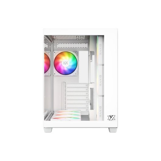 Chasis Gaming XYZ Tesseract X ATX Vidrio Templado 7 Ventiladores ARGB USB-C Dual Cámara